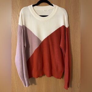 Color block sweater